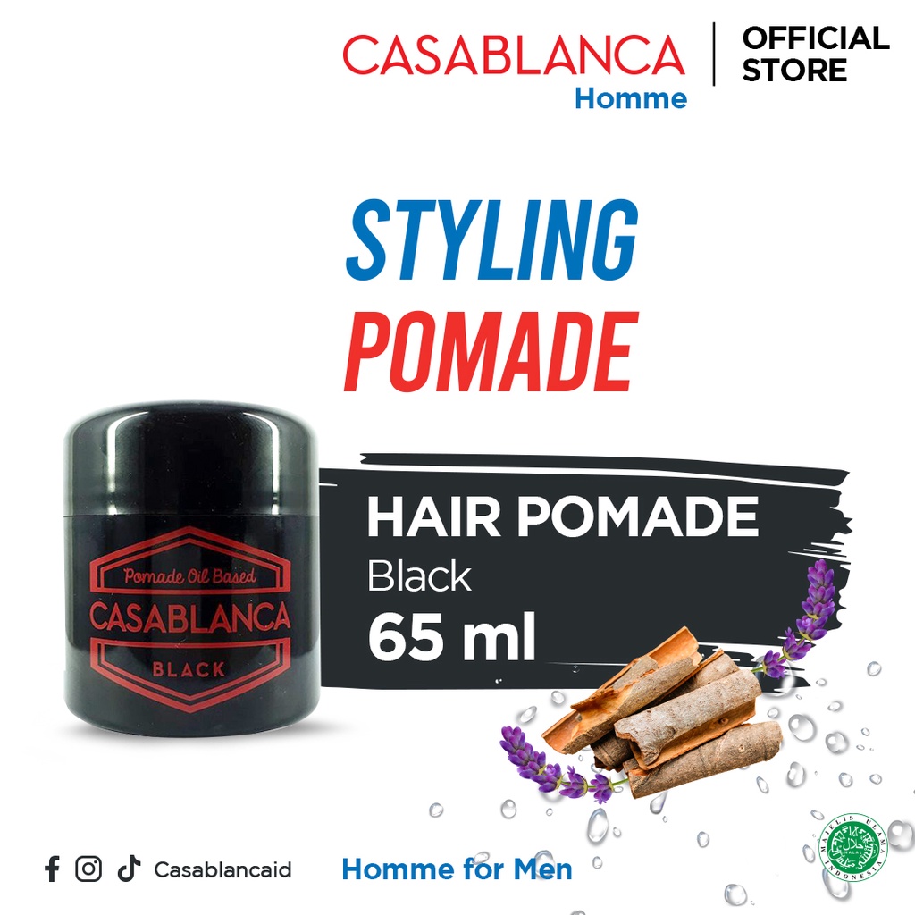 Jual Casablanca Pomade - Black (50g) Pomade Rambut Pria | Shopee Indonesia