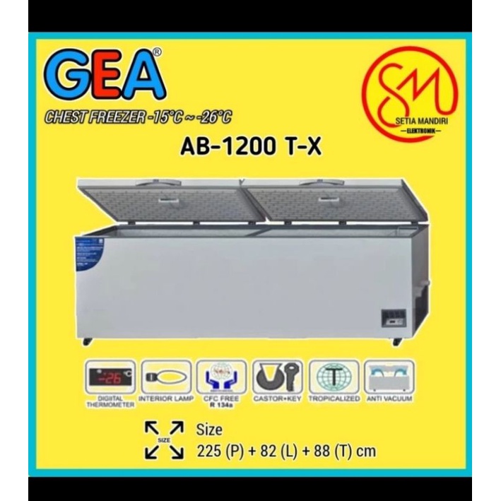 Jual Gea Ab Tx Chest Freezer Ab Tx Liter Freezer Box Ab