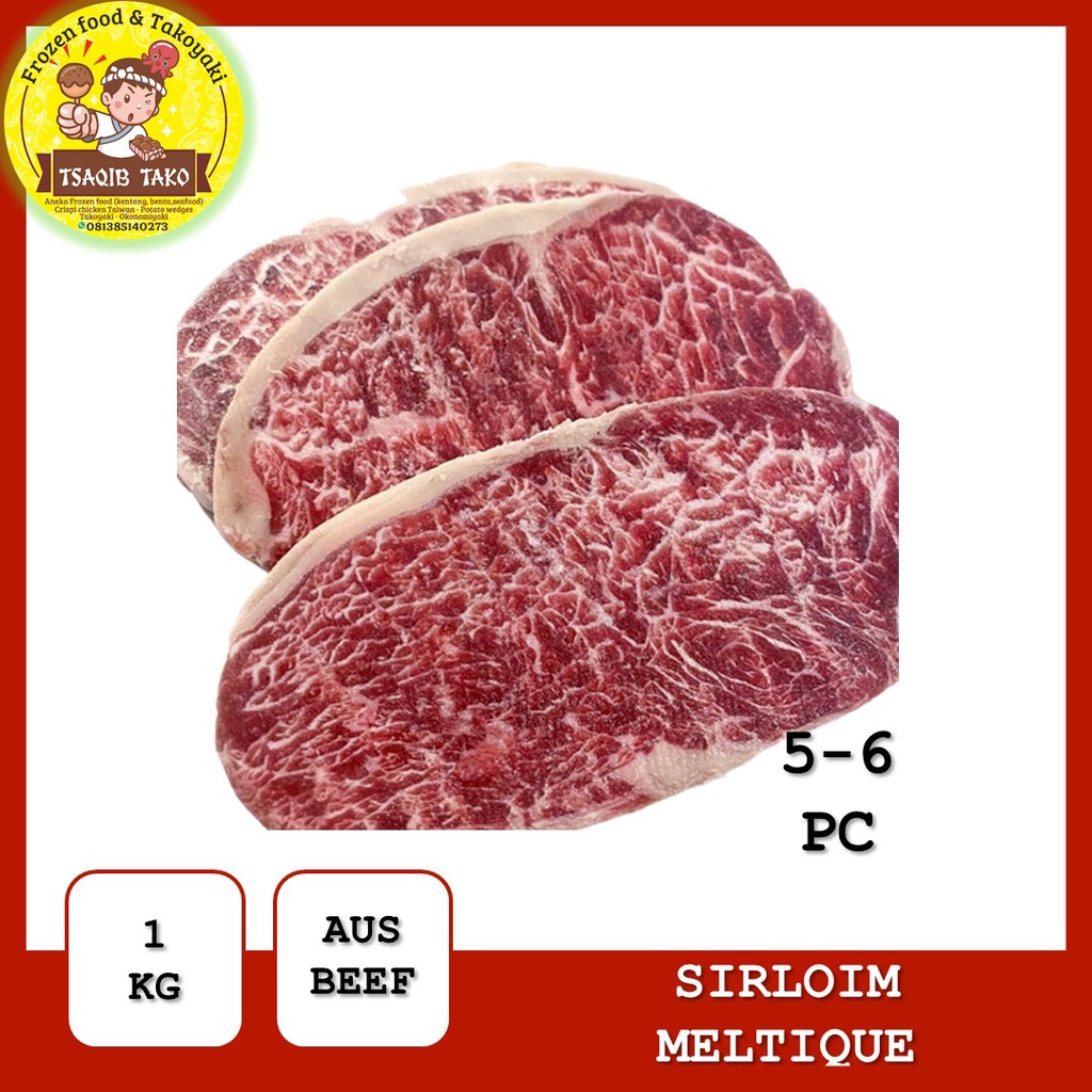 Jual PROMO Sirloin Meltique Beef Australia Halal 1Kg /WAGYU / HOKUBE