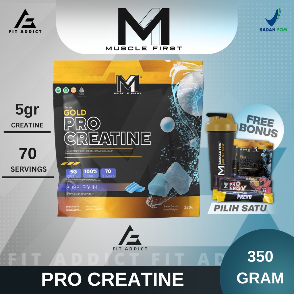 Jual M1 Muscle First Gold Pro Creatine 350gr 350 Gram 350 Gr 70 ...