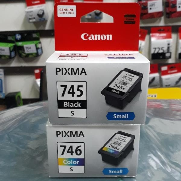 Jual TINTA CARTRIDGE CANON PIXMA 745s BLACK DAN 746s COLOR ORIGINAL ...