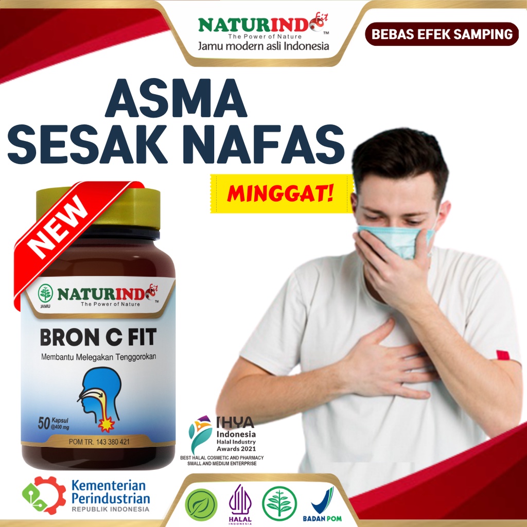 Jual Obat Sesak Napas Asma Akut Herbal Sesek Nafas Sinusitis Terasa ...