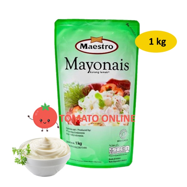 Jual Maestro / Mayonnaise Mayones Mayo Pouch Halal / 1 kg Kilo | Shopee ...