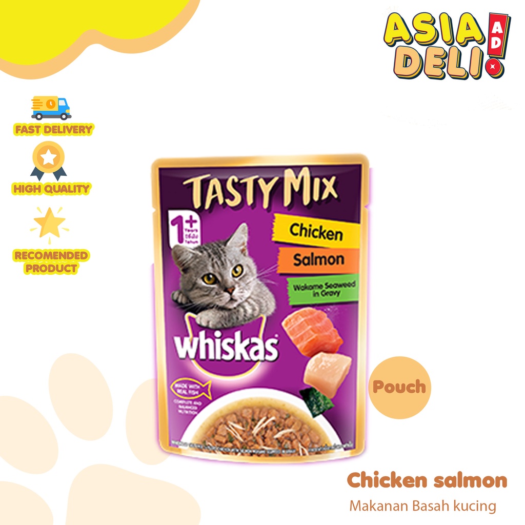 PROMO MURAH Makanan basah kucing WHISKAS TASTY MIX pouch Makanan kucing  sachet