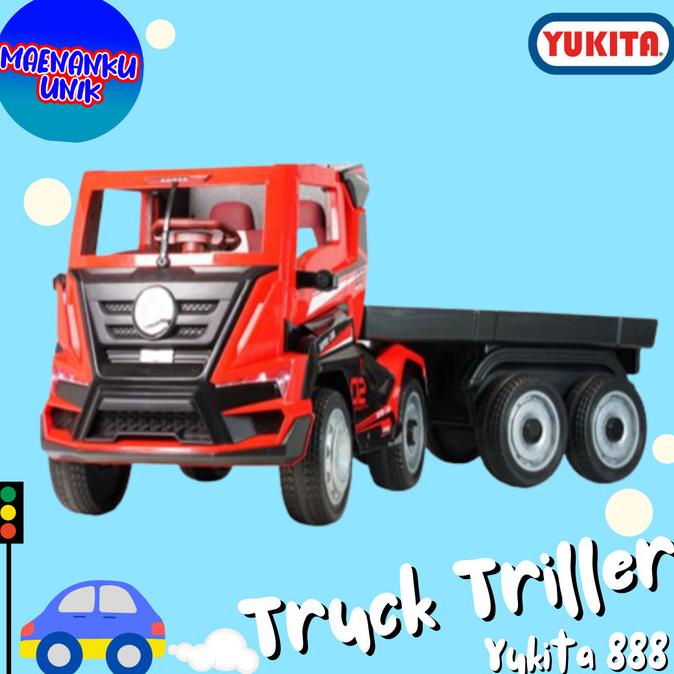 Jual Maenan Anak Mobil Aki Truk Trailer Yukita 888 Mainan Mobil Remote