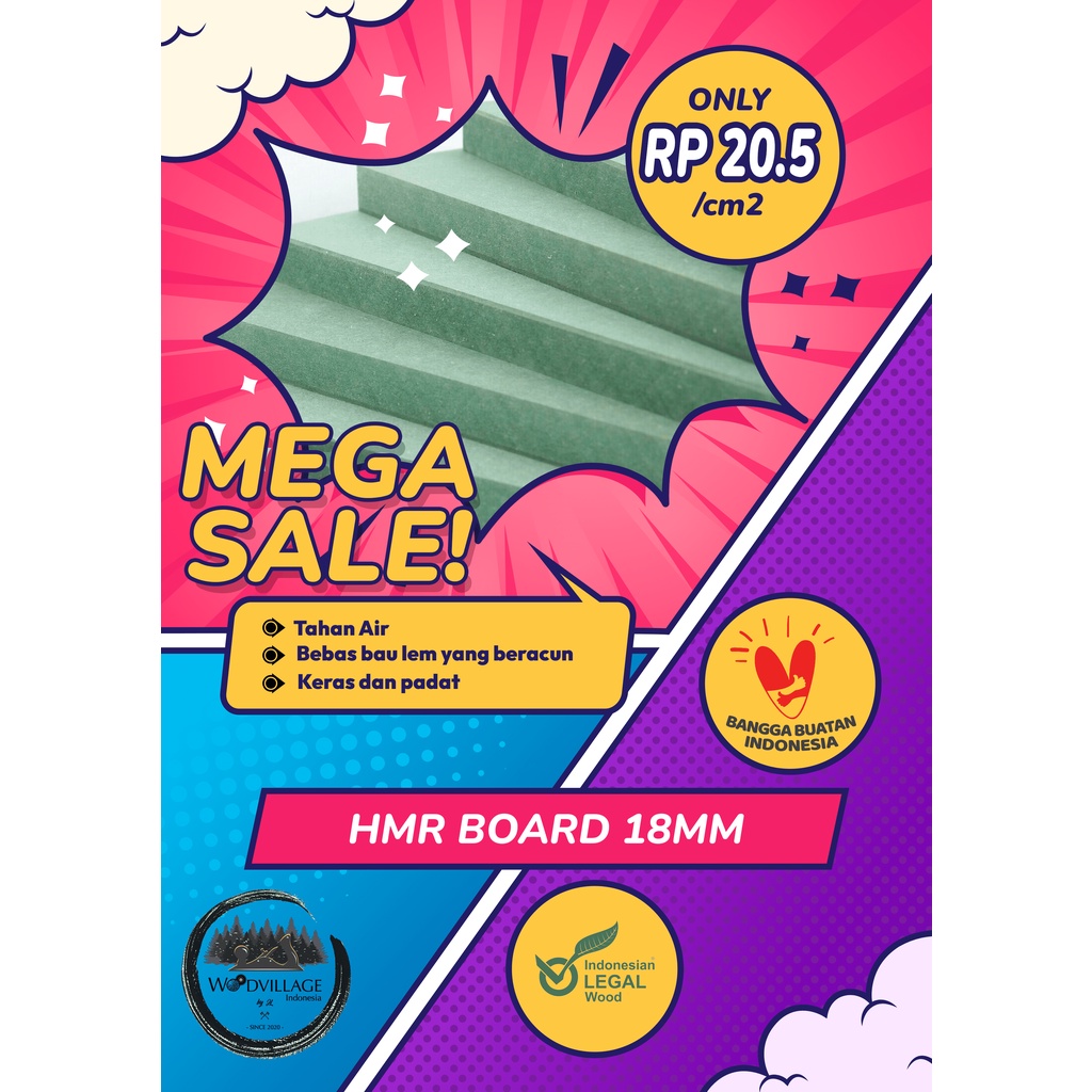 Jual MDF HMR 18MM MDF HMR CUSTOM MDF CUSTOM HMR MDF Shopee