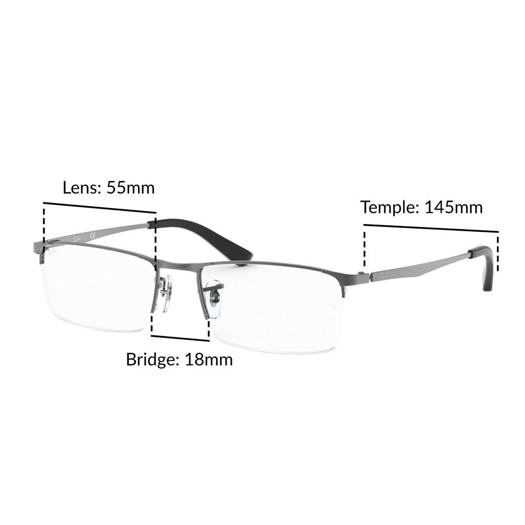 Jual RAY-BAN Vista | RX6281D 2620 | Asian Fitting | Eyeglasses | 55mm ...