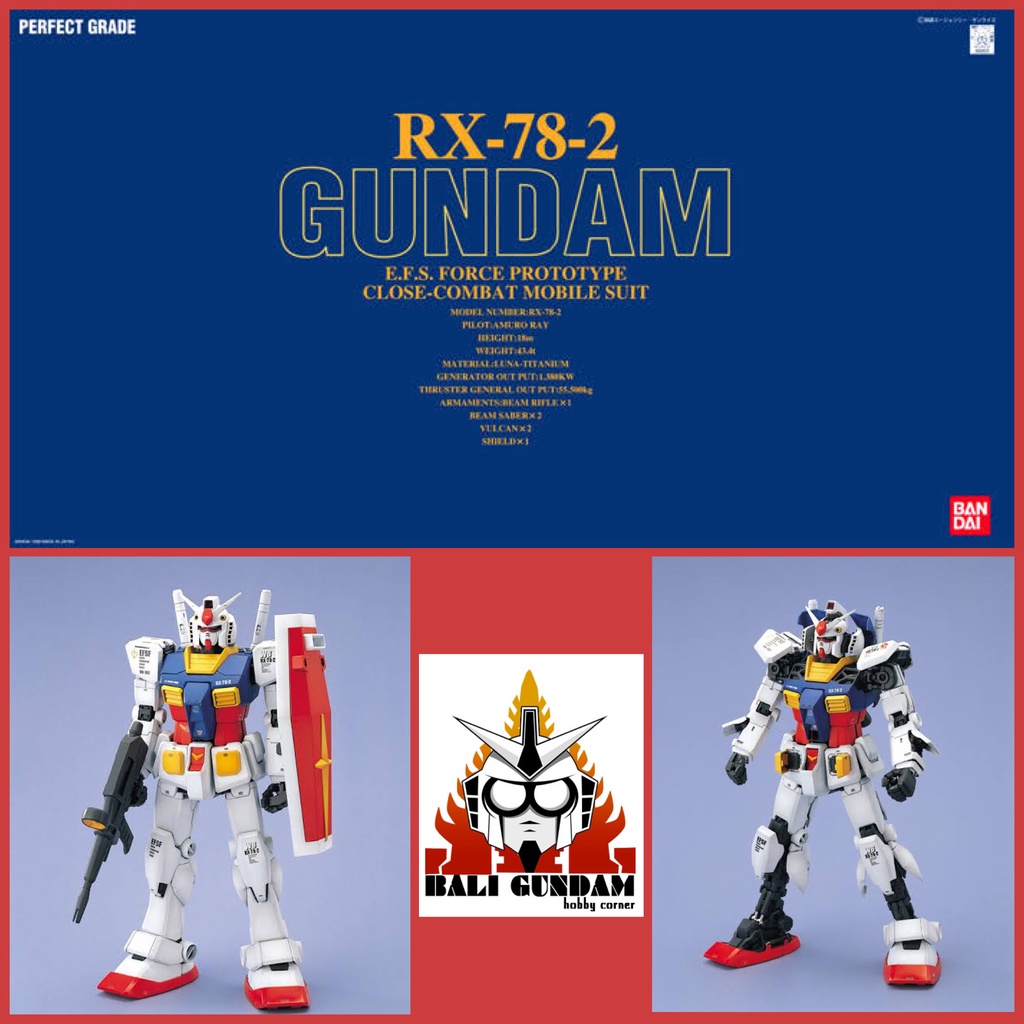 Jual PG 1/60 RX782 GUNDAM Bali Gundam Hobby Corner Bandai Original Shopee Indonesia