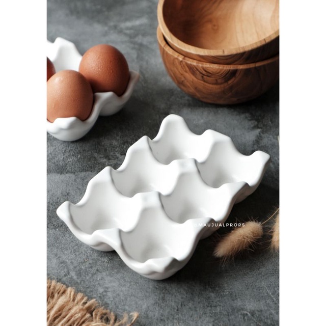 Jual Egg Tray / Rak Telur Keramik | Shopee Indonesia