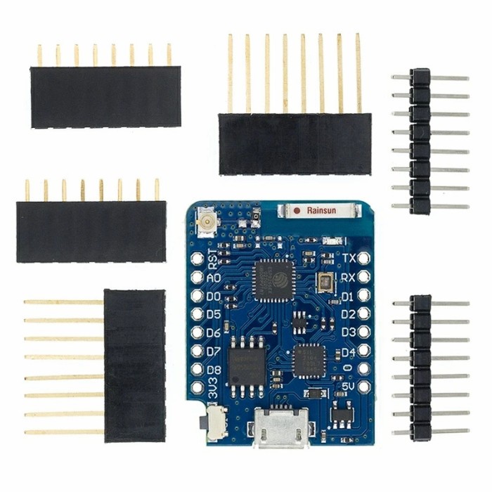 Jual Interface Wemos D1 Mini Pro 4M Bytes External Antenna Connector ...