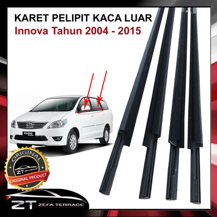 Jual Set Karet Pelipit Luar Kaca Toyota Innova Original List Pelipit Kaca Innova