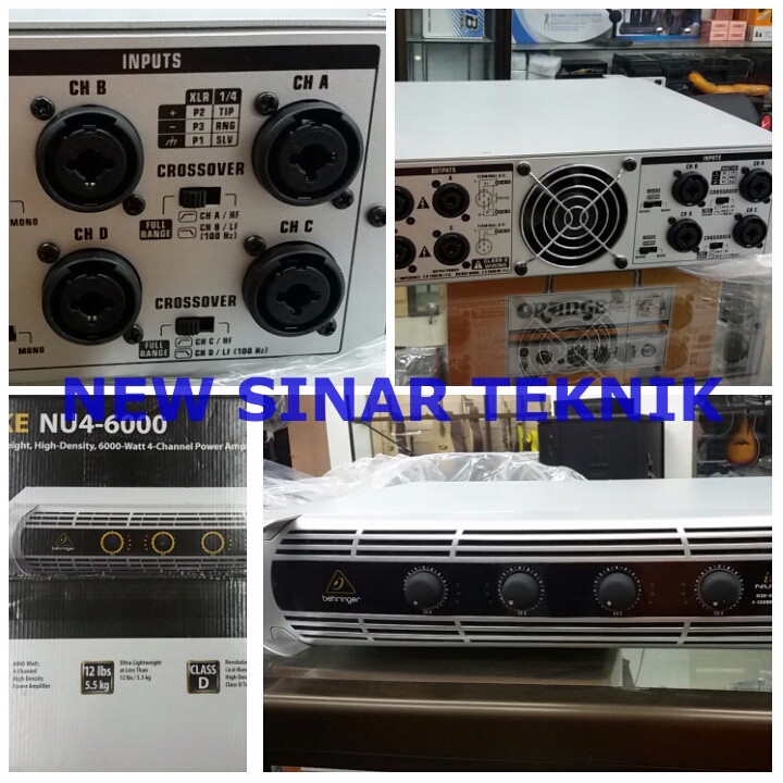 Jual Behringer iNuke NU4-6000 Power Amplifier 4 Channel Input