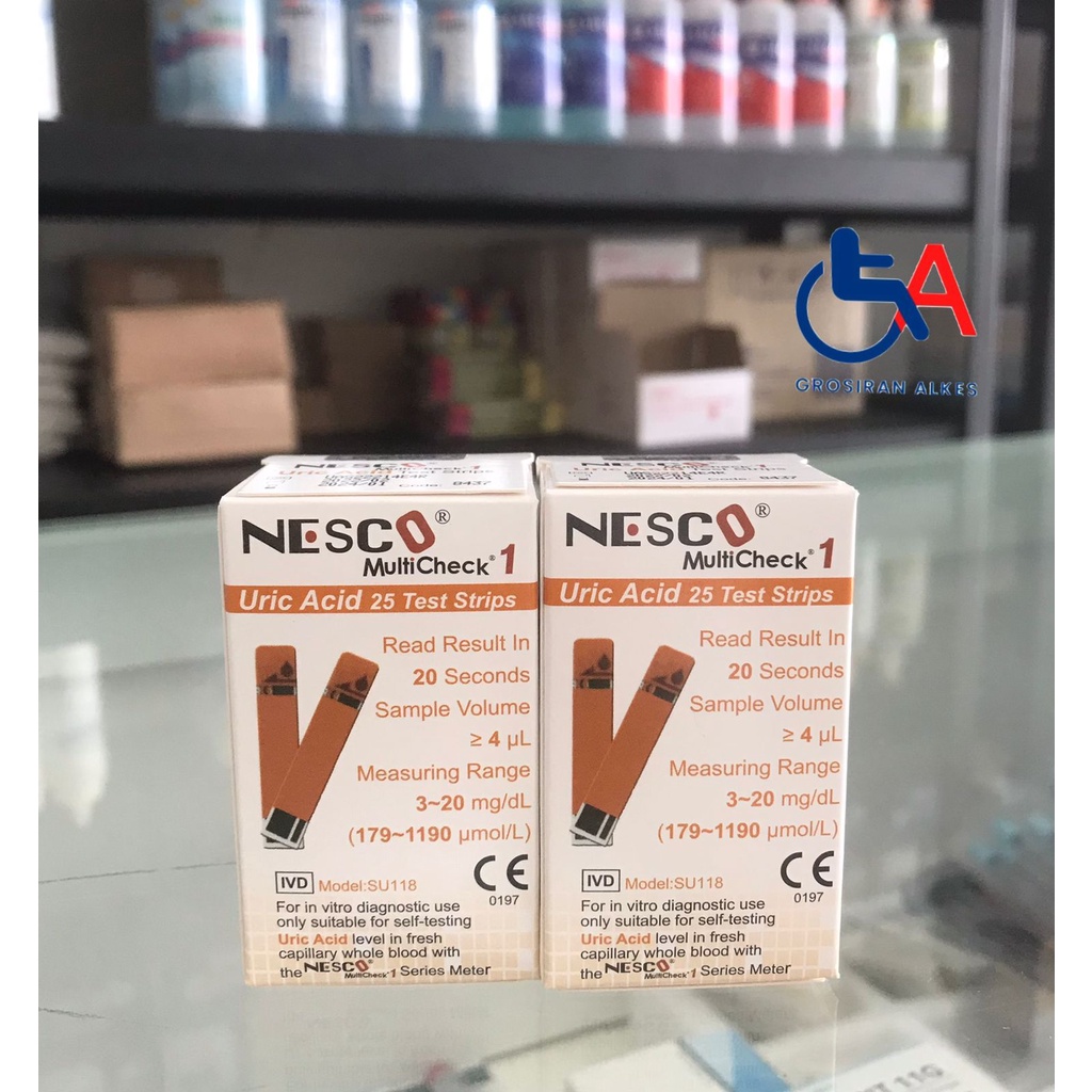 Jual NESCO - MultiCheck - Uric Acid Test Strip | Shopee Indonesia