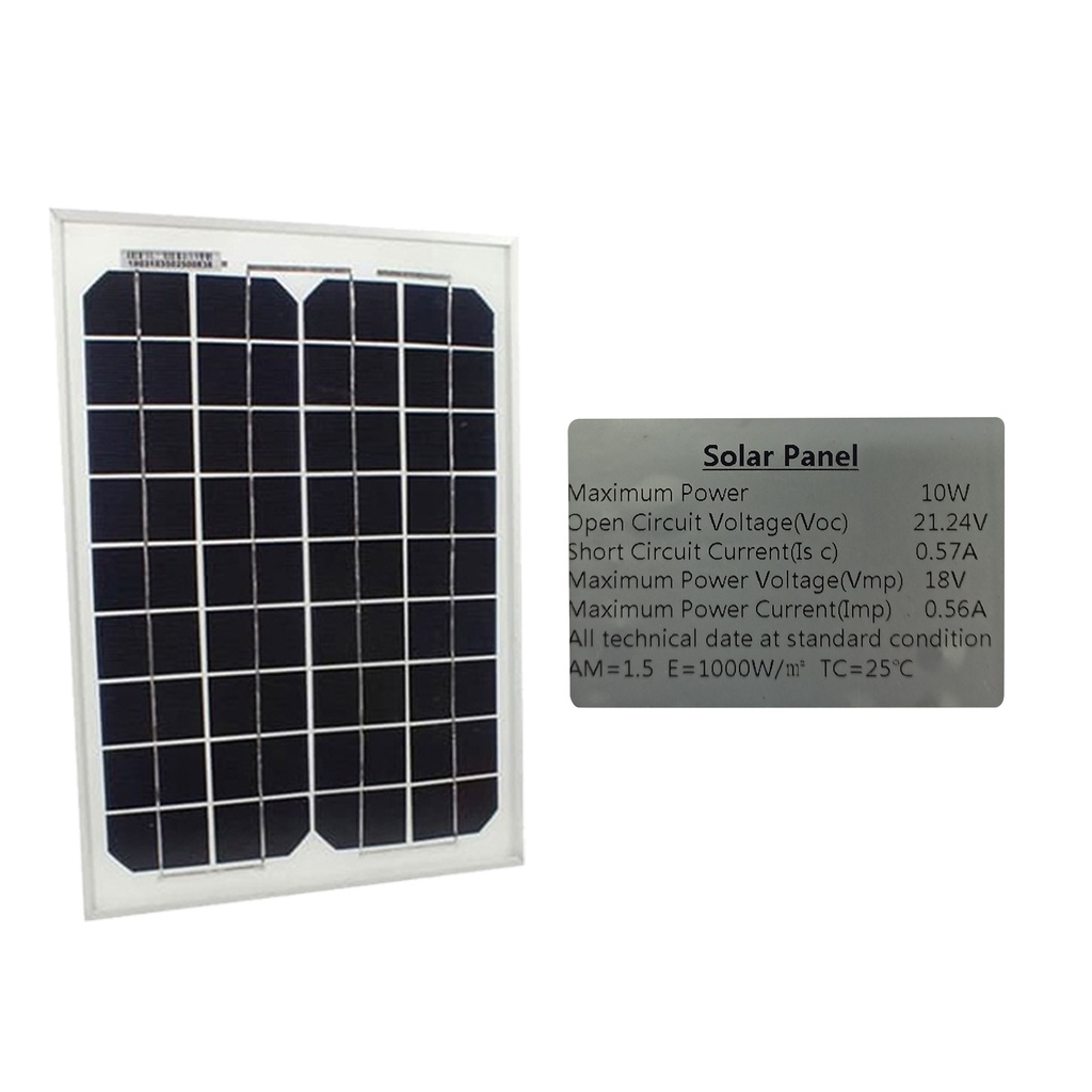 Jual SOLAR PANEL 10w / SOLAR CELL 10watt / PANEL SURYA 10WP MONO INSCOM ...