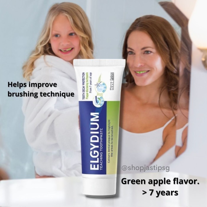 Jual TERLARIS- JKT Elgydium Teaching Plaque Disclosing Toothpaste 50ml ...
