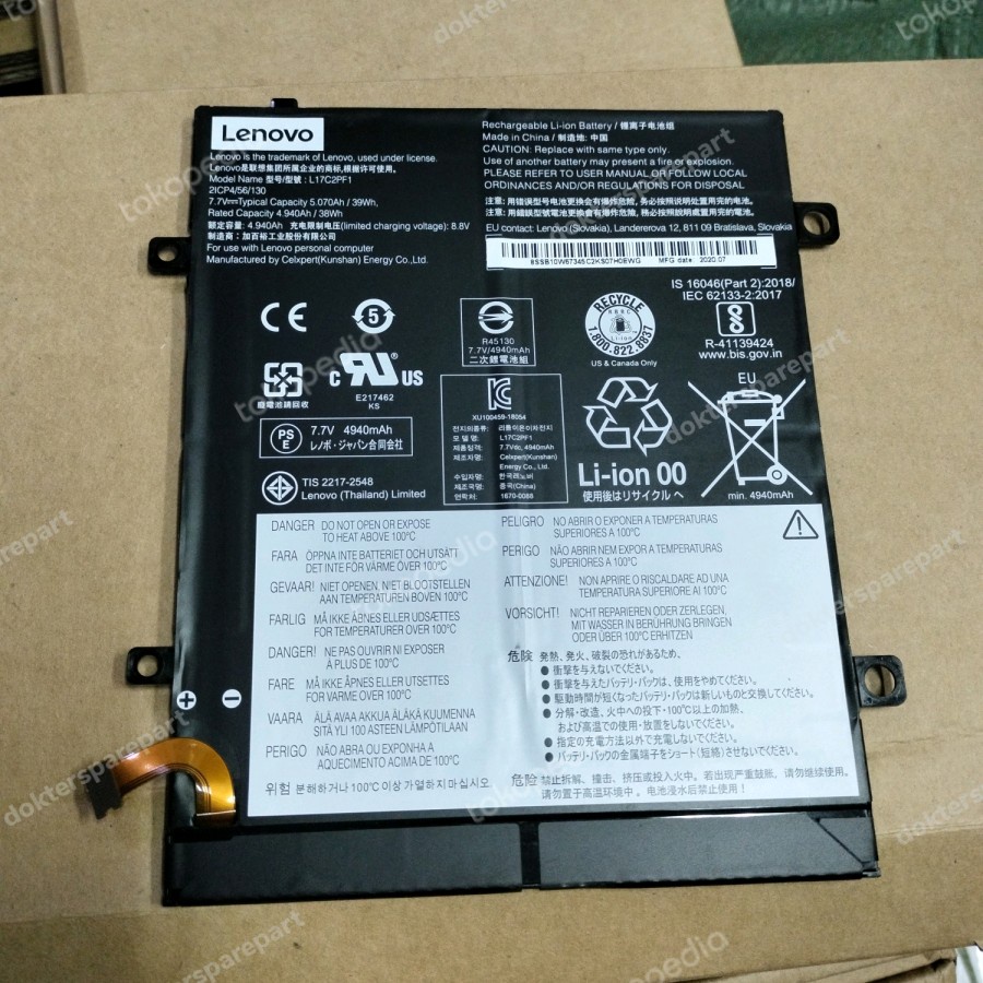 Jual Baterai Laptop Lenovo Ideapad D330 D330-10IGM L17M2PF2 L17C2PF1 ...
