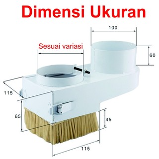 Jual [HAEBOT] Spindle Cover Diameter 65mm 80mm 100mm Penutup Debu ...