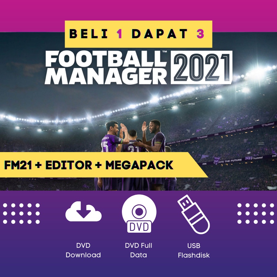 Jual Football Manager 2021 FM 2021 Game PC Original Complete