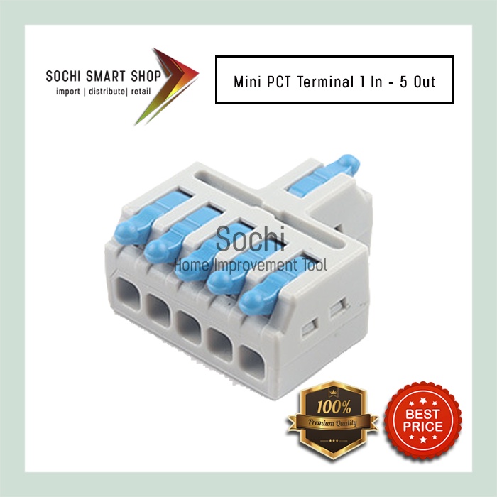 Jual Mini PCT Terminal D15 - Sambungan Kabel Listrik 1 in 5 Out ...