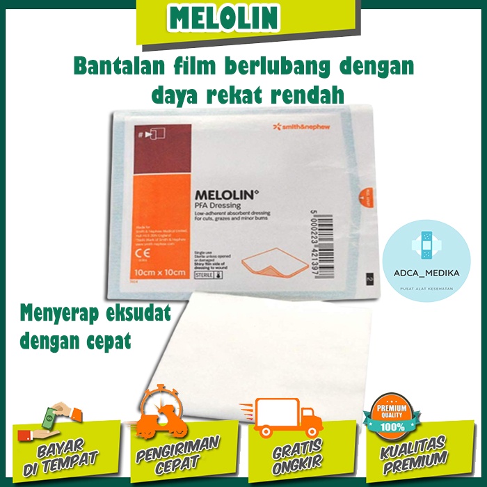 Jual MELOLIN 10 X 10 CM FOAM PENYERAP EKSUDAT PADA LUKA FOAM DRESSING