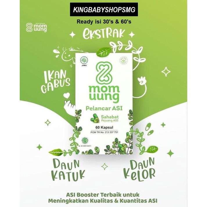 Jual Mom Uung Asi Booster isi 30's & 60's (Pelancar ASI) | Shopee Indonesia