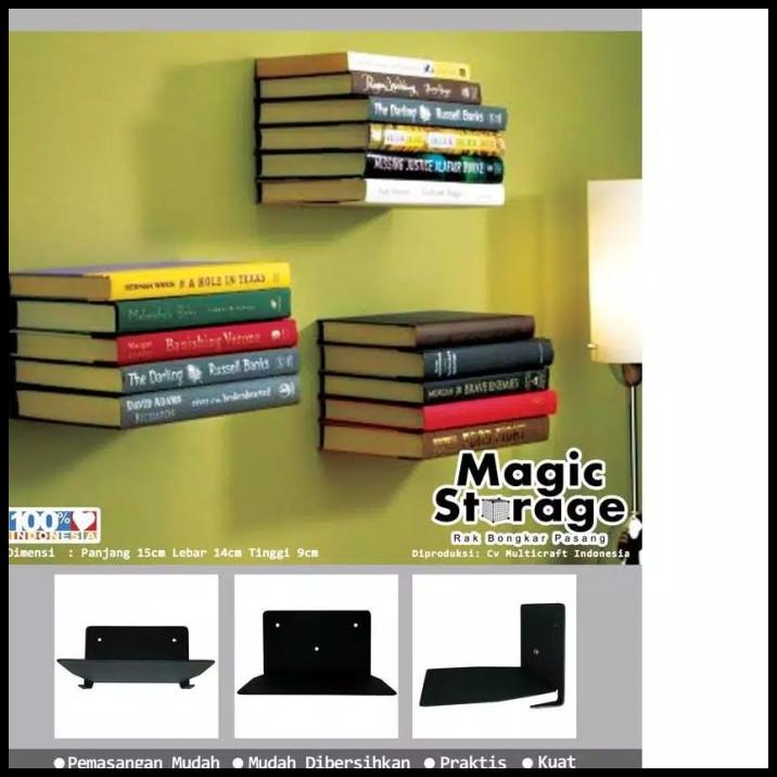 Jual Hot Deal Rak Melayang Unik Rak Buku Besi Rak Dekor Floating Rack