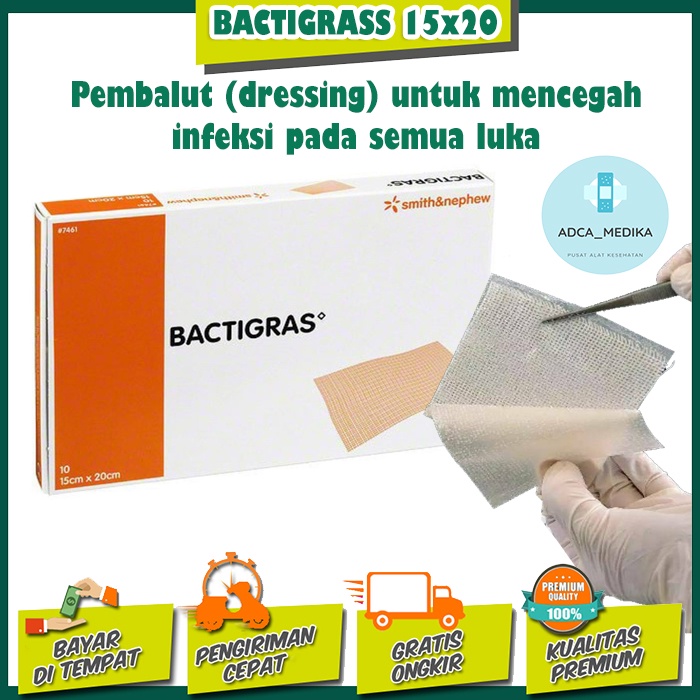 Jual BACTIGRAS 15X20 CM BALUTAN DRESSING PENCEGAH INFEKSI PADA LUKA