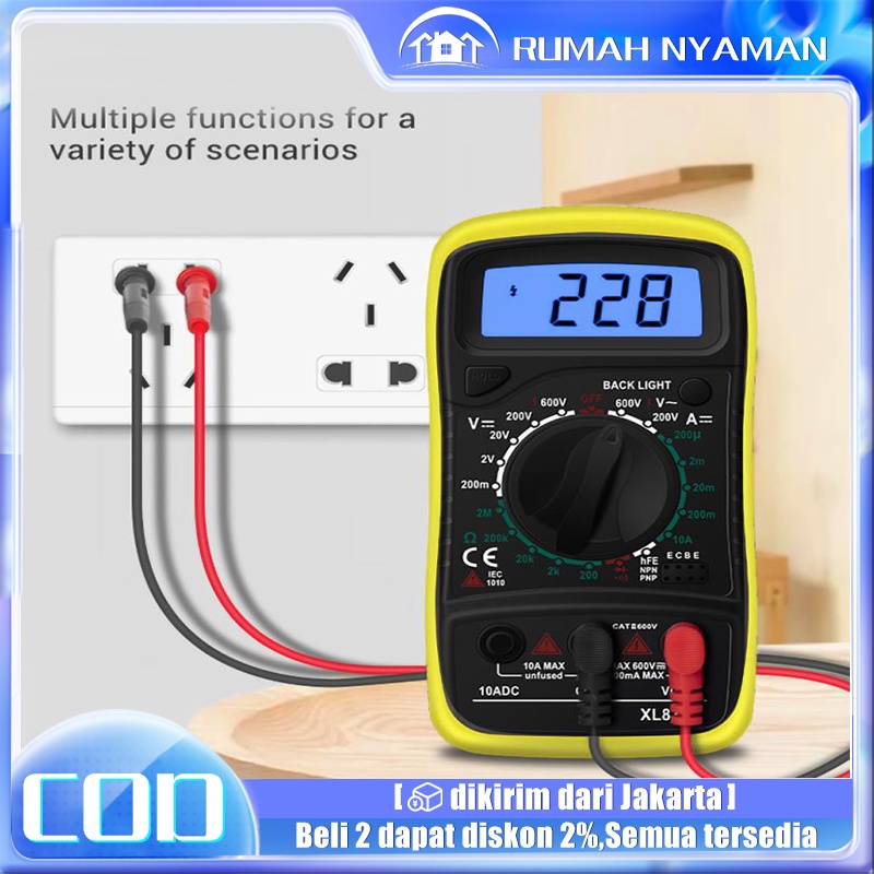 Jual Multimeter DT830B / DT-830B Tofuda Model Avometer Multitester ...