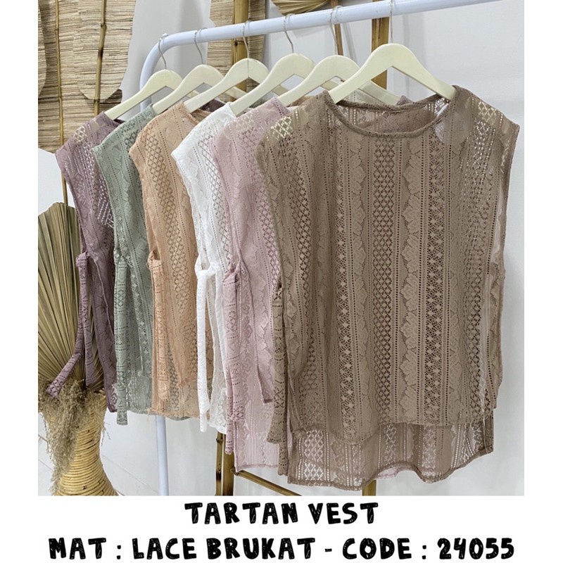 Jual Vest Burkat Tali Premium Lace Burkat Rompi Wanita Shopee Indonesia