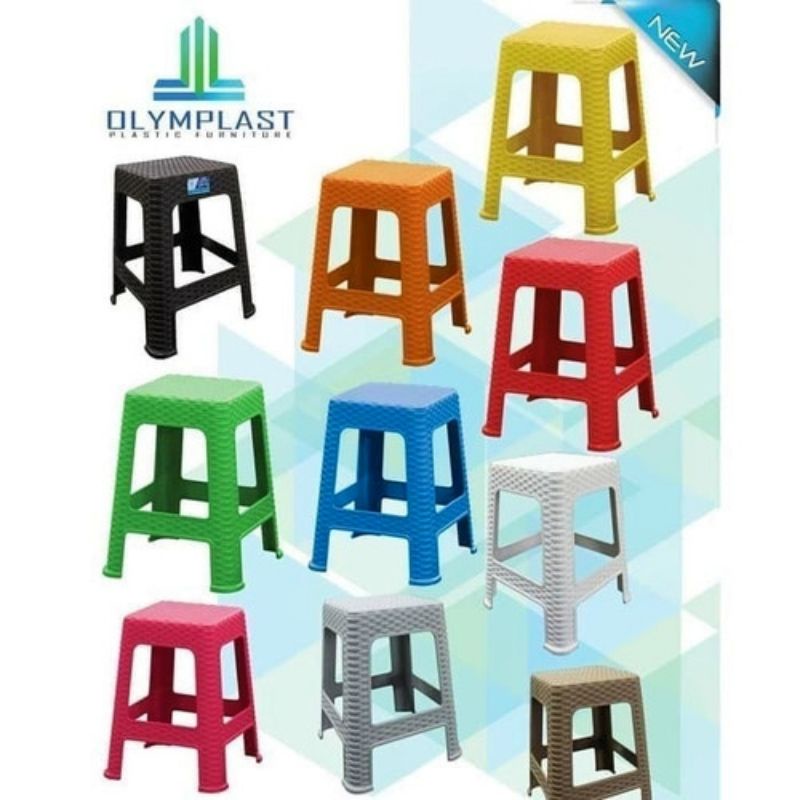 Jual Olymplast Kursi Bakso Motif Rattan Square Chair Olymplast Kursi