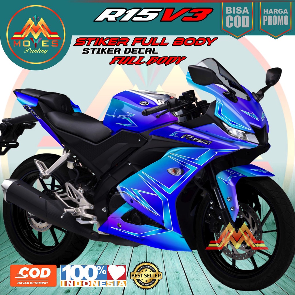 Jual Sticker Decal Motor Stiker Motor R15 V3 Full Body Stiker Decal R15 ...