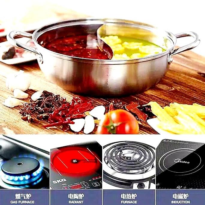 Jual Panci Hot Pot Sekat N Cm Suki Shabu Stainless Panci