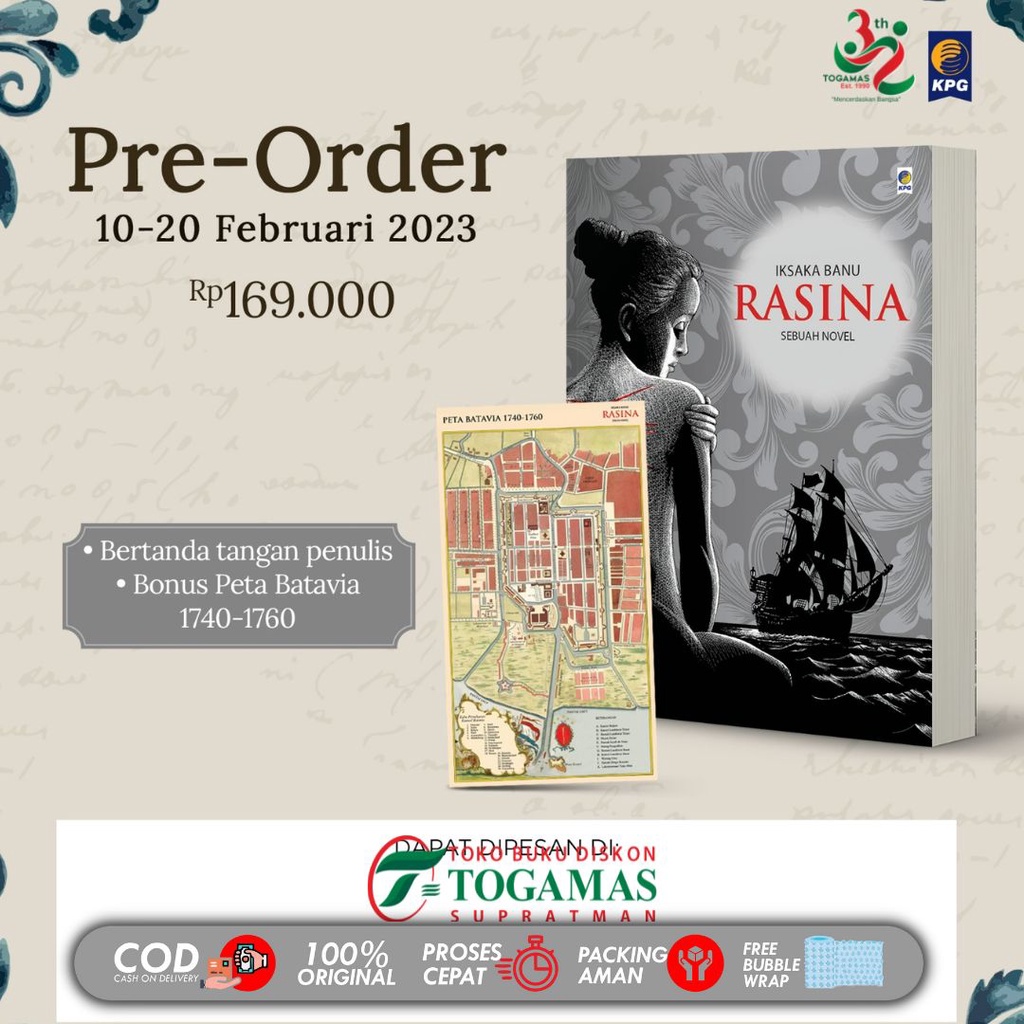 Jual RASINA SEBUAH NOVEL PENULIS IKSAKA BANU | Shopee Indonesia