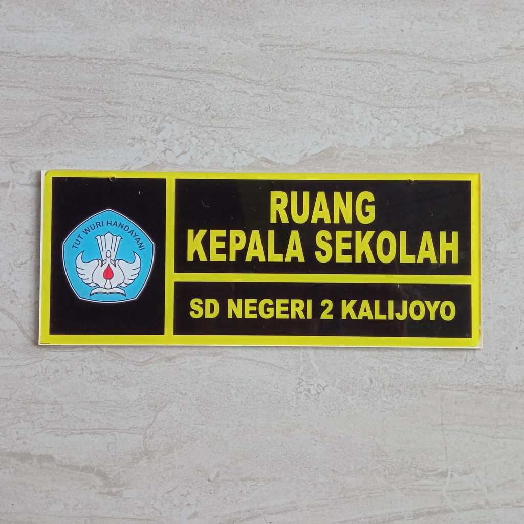 Jual PAPAN NAMA RUANG PAPAN NAMA AKRILIK KELAS KANTOR SEKOLAH PINTU