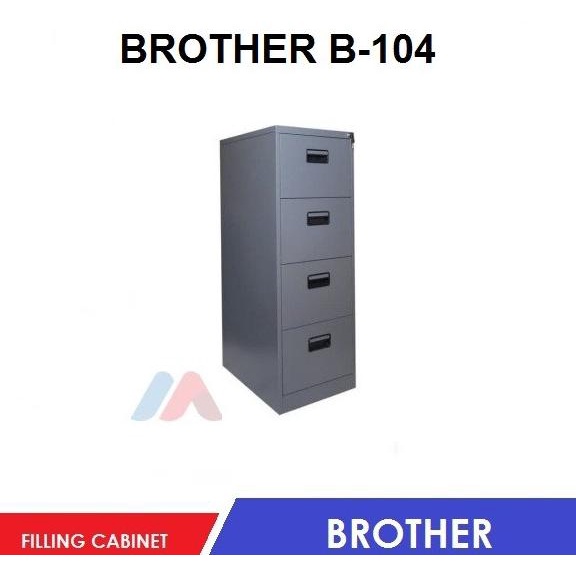 Jual Filling Cabinet Brother B-104 Lemari Kabinet Besi Kantor 4 Laci ...