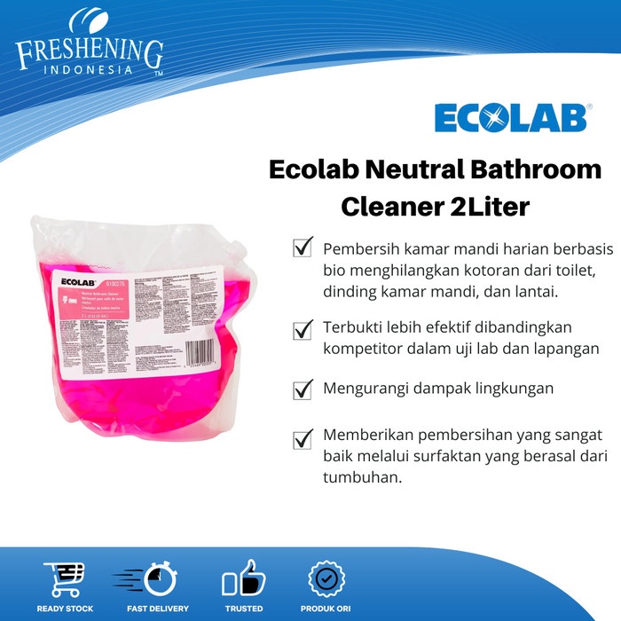 Jual Ecolab Neutral Bathroom Cleaner 2 Liter Shopee Indonesia