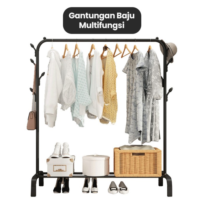 Jual Stand Dejavu Rak Gantungan Baju Stand Hanger Besi Rak Pakaian ...