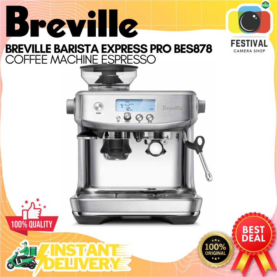 Jual Breville Barista Express PRO BES878 Coffee Machine Espresso Mesin
