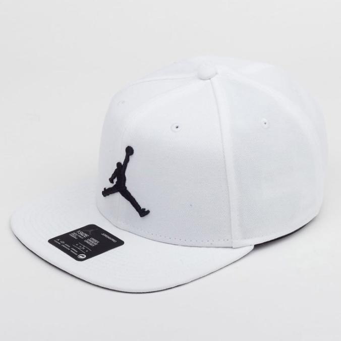 Jual Topi Nike Jordan Pro Jumpman Snapback Hat White ORIGINAL | Shopee ...