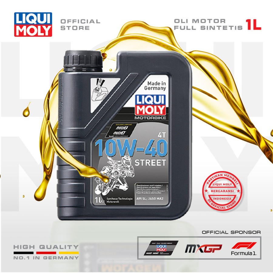 Jual Liqui Moly Motorbike 4T Synth 10W-40 Street 1 L - Oli Motor 1521 ...