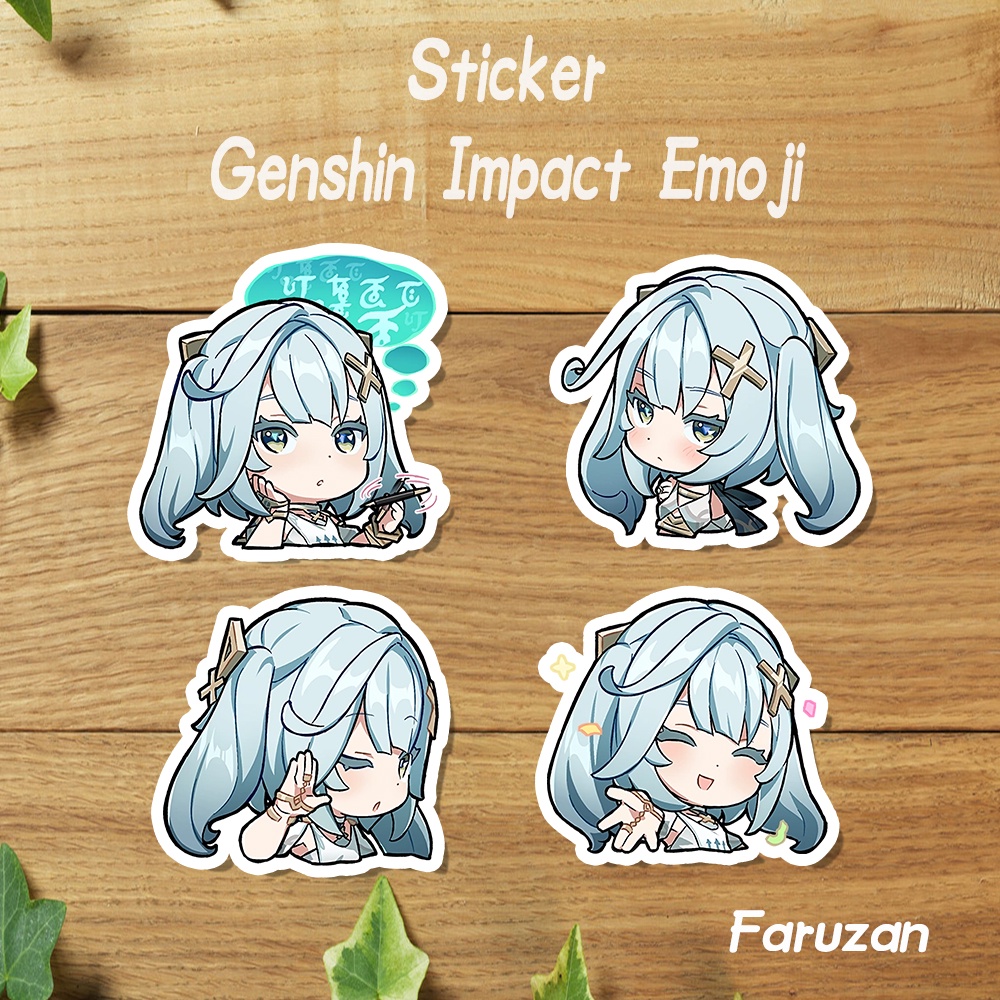 Jual Stiker Genshin Impact Emoji Sticker Vinyl / Sticker Set Genshin ...