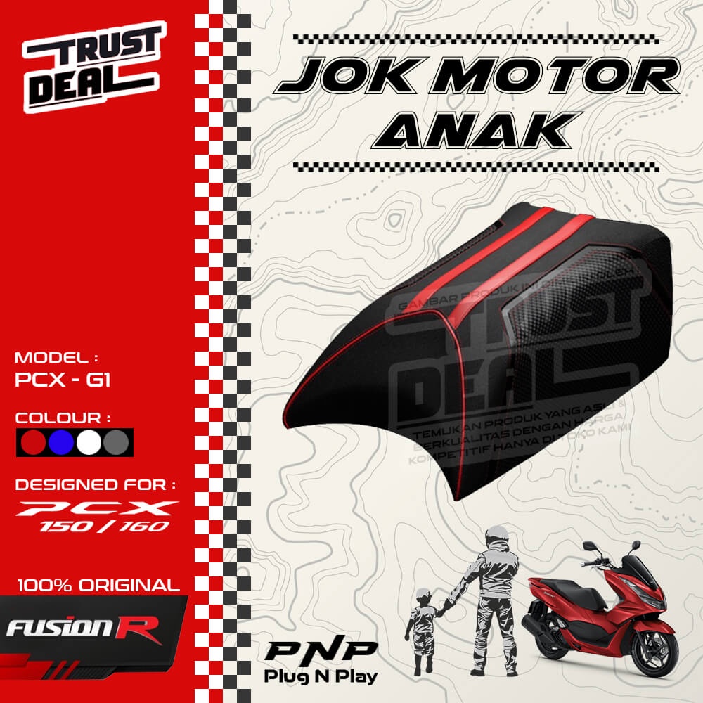 Jual Jok Motor Boncengan Depan Anak PCX Lama Baru 150 160 PNP / Dudukan