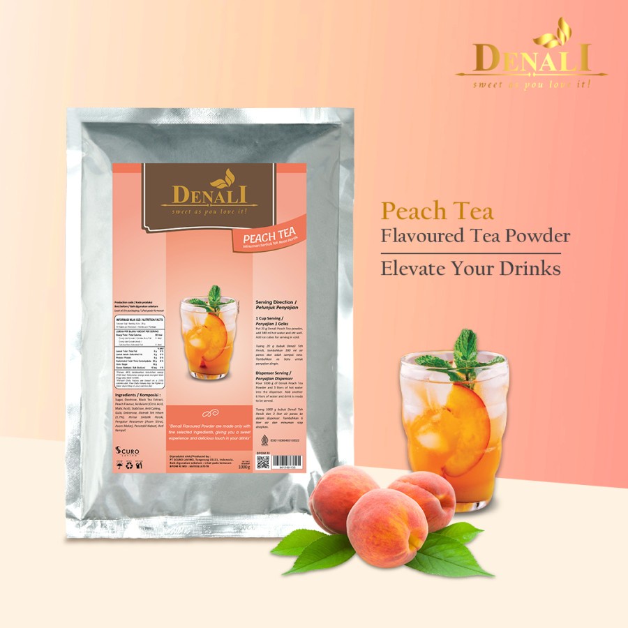Jual Denali Powder Peach Tea ( Peach Tea Denali) | Shopee Indonesia