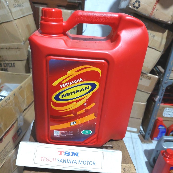 Jual Oli Mesin Pertamina Mesran B SAE 40 B40 10 Liter ORIGINAL | Shopee ...