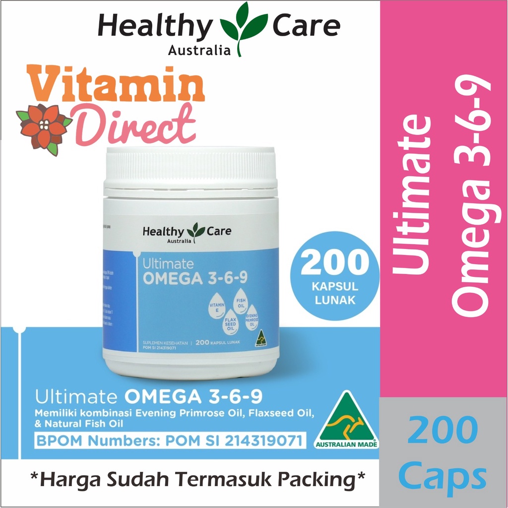 Jual Healthy Care Ultimate Omega 3-6-9 369) 200 Capsules