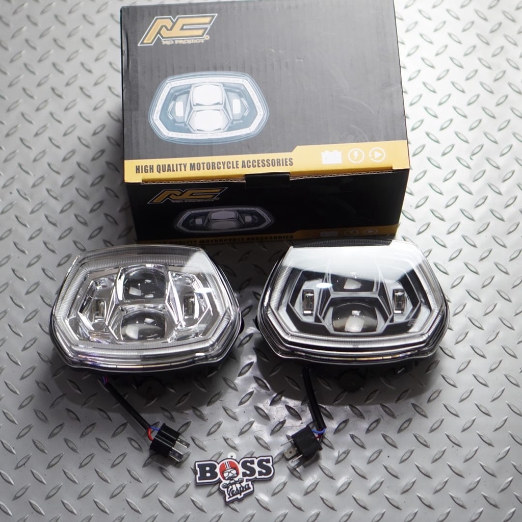 Jual Headlamp LED Daymaker NC PROJECT with DRL LED Vespa Sprint ...