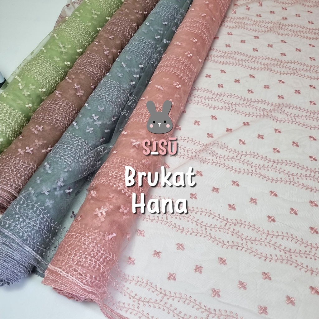 Jual 0,5 Meter Kain Brokat Brukat Meteran Tile Tulle Prancis Bahan ...