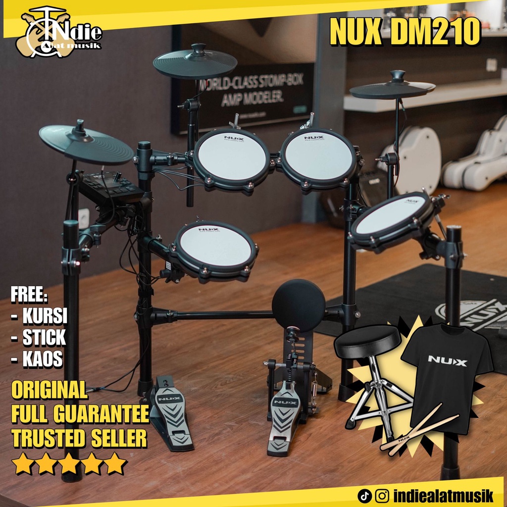 Jual Drum Elektrik NUX DM210 DM 210 l SPESIAL Include Kursi Drum