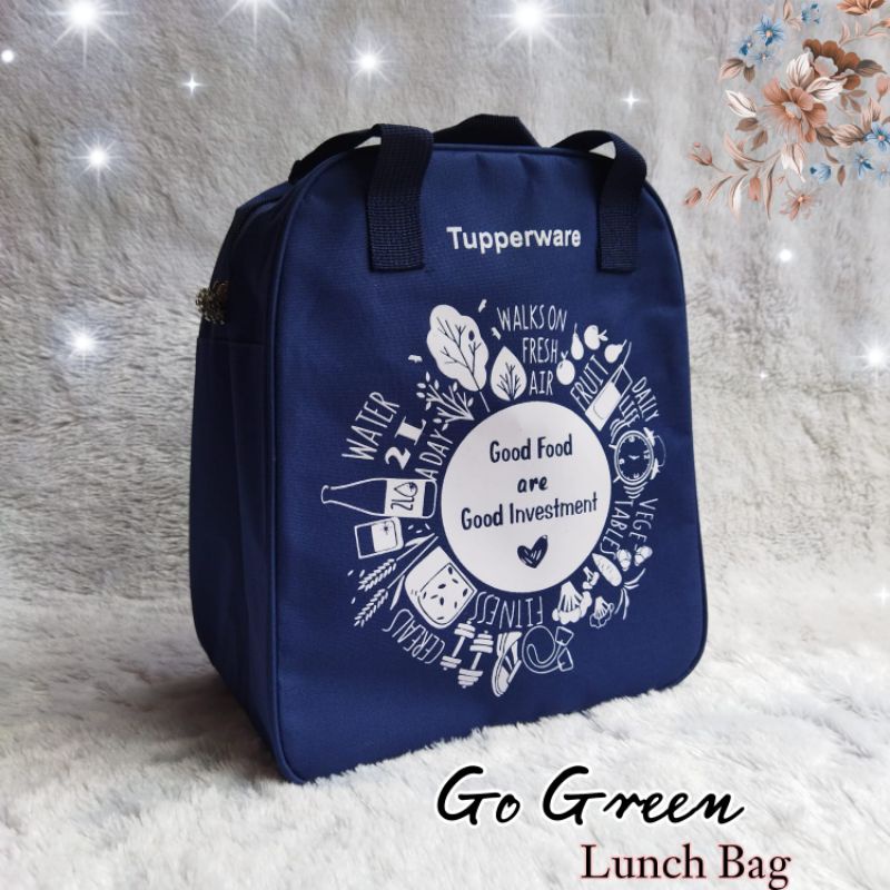 Jual Go Green Tas Tupperware ( rizt bunga es ) / Go green Lunch Bags Tupperware Shopee Indonesia