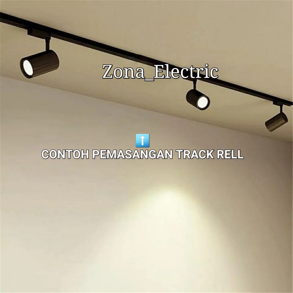 Jual KAP LAMPU SOROT TRACK RELL FITTING MR16 / HOUSING SPOT LIGHT ...